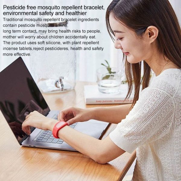 Original Xiaomi Youpin Mosquito Repellent Bracelet Plant Protective Wristband (Black) - Image 4