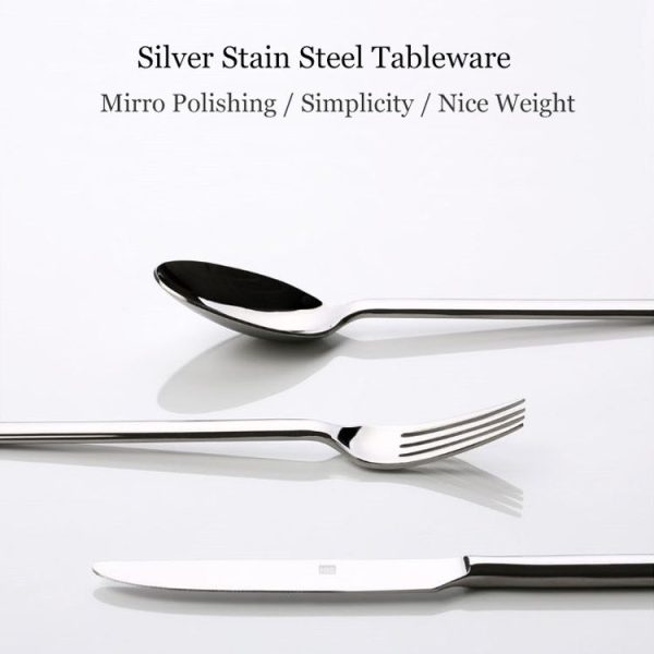 3 in 1 Original Xiaomi Youpin Huohou Stainless Steel Cutlery Knives Forks Spoons Tableware Set - Image 4