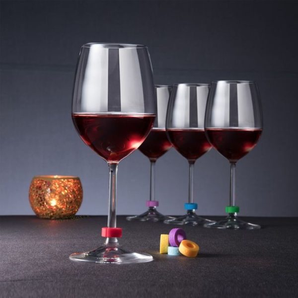 Original Xiaomi Youpin Circle Joy Iridescent Identification Ring Wine Glass Cup Markers - Image 9
