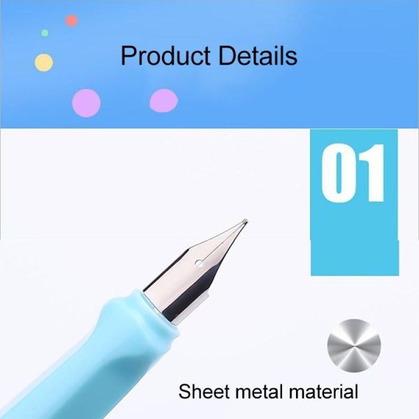 3 PCS School Office Extra Fine Titanium Alloy Nib Transparent Piston Fountain Pen (Black), Random Delivery (0.5mm / 0.38mm Nib) - Image 3
