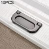 10 PCS 1052C-64 Simple Cabinet Door Handle Drawer Wardrobe Handle (Black)