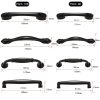 10 PCS 6064C-96 Simple Cabinet Door Handle Drawer Wardrobe Handle (Black) - Image 3