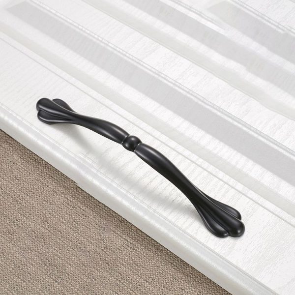 10 PCS 6555C-128 Simple Cabinet Door Handle Drawer Wardrobe Handle (Black) - Image 2