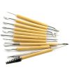 11 in 1 Wooden DIY Clay Cutter Pottery Clay Sculpture Utility Knife Set - Image 4