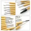 11 in 1 Wooden DIY Clay Cutter Pottery Clay Sculpture Utility Knife Set - Image 5