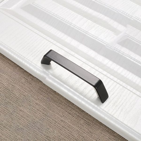 10 PCS 9009C-96 Simple Cabinet Door Handle Drawer Wardrobe Handle (Black) - Image 2