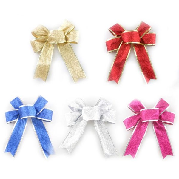 2m Christmas Party Decoration Glitter Powder Christmas Tree Decoration Ribbon (Purple) - Image 3