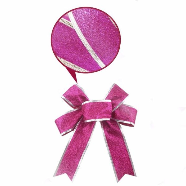 2m Christmas Party Decoration Glitter Powder Christmas Tree Decoration Ribbon (Purple) - Image 4
