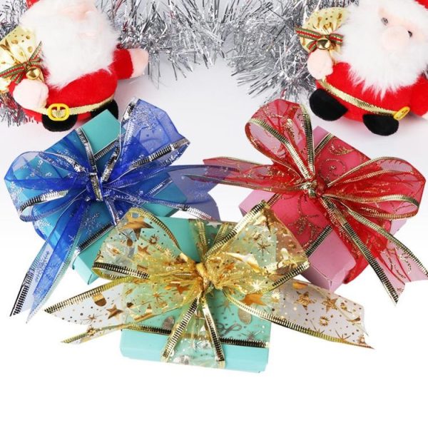 2m Christmas Party Decoration Glitter Powder Christmas Tree Decoration Ribbon (Purple) - Image 6