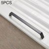 5 PCS 9009C-192 Simple Cabinet Door Handle Drawer Wardrobe Handle (Black)