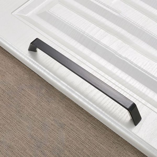 5 PCS 9009C-192 Simple Cabinet Door Handle Drawer Wardrobe Handle (Black) - Image 2