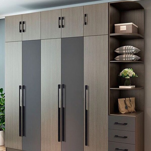 2 PCS 2049-288 Drawer Cabinet Door Aluminum Alloy Handle Straight Door Handle (Black) - Image 7