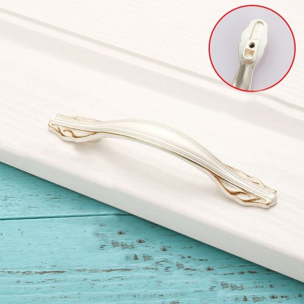 5 PCS 6521-96 Luxury Amber Cabinet Handle (Gold + Silver) - Image 2