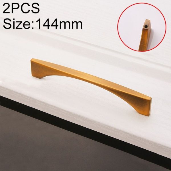 2 PCS 6585-128 American Style Cabinet Door Drawer Handle (Coffee)