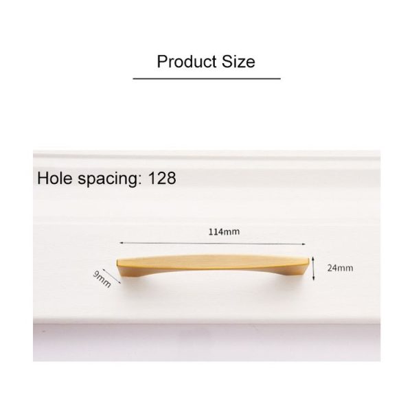 2 PCS 6585-128 American Style Cabinet Door Drawer Handle (Coffee) - Image 5