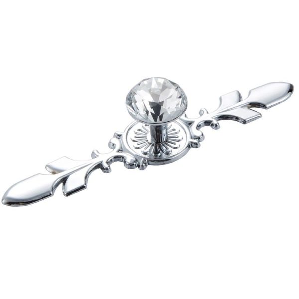 3 PCS 8102 Single Hole Diamond Cabinet Coffee Table Wine Cabinet Door Glass Ball Handle - Image 2