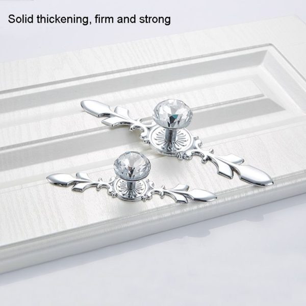 5 PCS 8102 Single Hole Diamond Cabinet Coffee Table Wine Cabinet Door Glass Ball Handle - Image 4