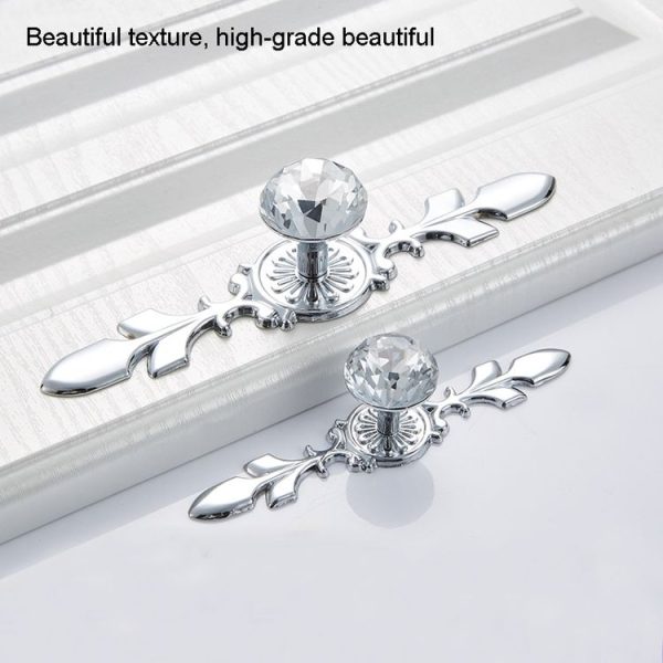 5 PCS 8102 Single Hole Diamond Cabinet Coffee Table Wine Cabinet Door Glass Ball Handle - Image 5