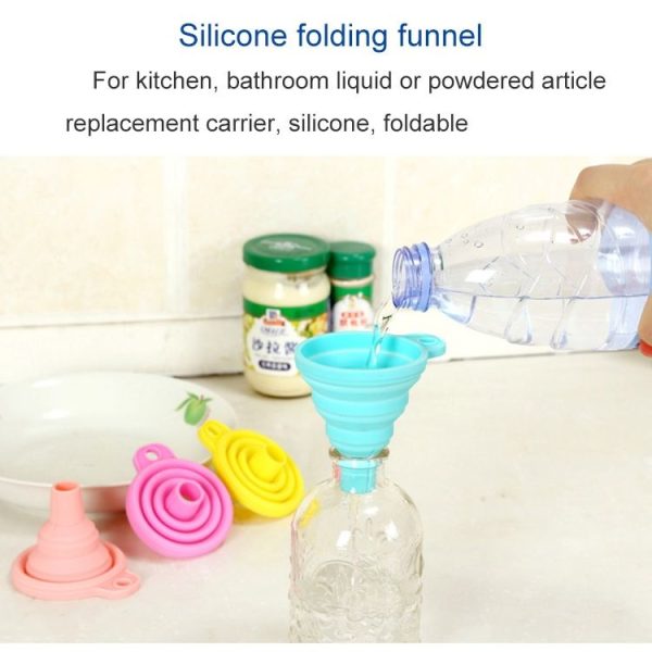 Mini Silicone Foldable Telescopic Funnel Random Color Delivery - Image 5