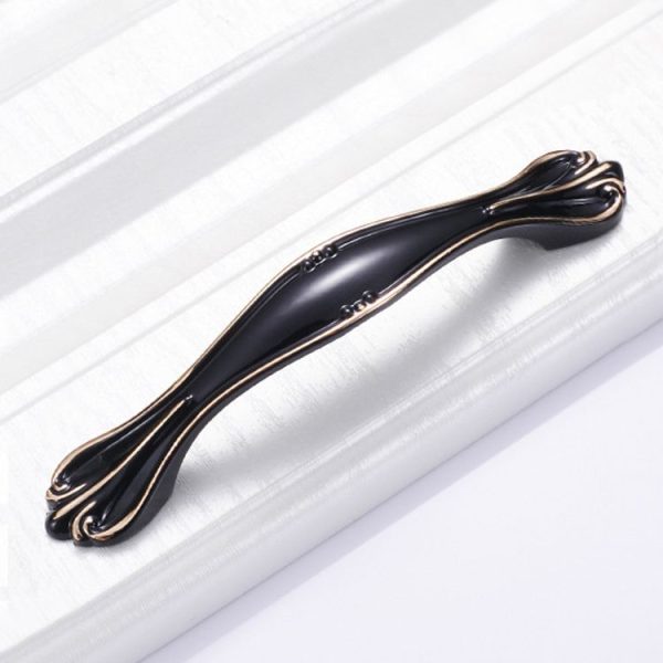 5 PCS 6600-96 Cabinet Wardrobe Drawer Zinc Alloy Handle (Black) - Image 2
