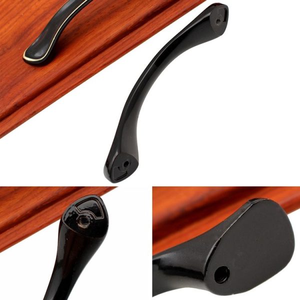 5 PCS 6600-96 Cabinet Wardrobe Drawer Zinc Alloy Handle (Black) - Image 3