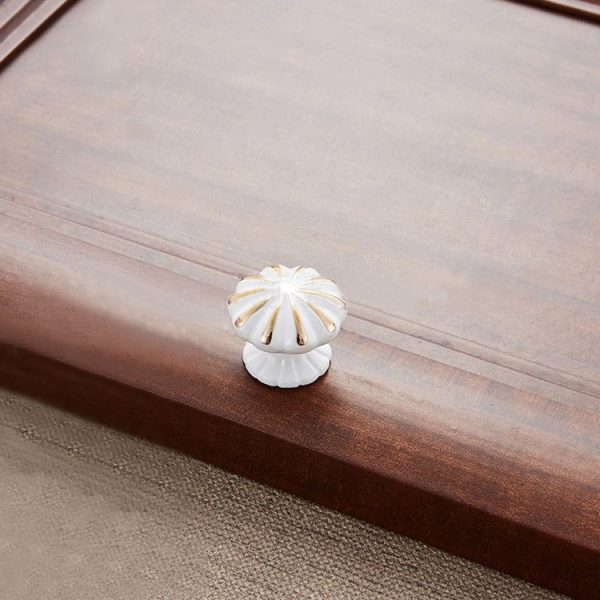 5 PCS 6203 Cabinet Wardrobe Drawer Zinc Alloy Handle (White) - Image 2