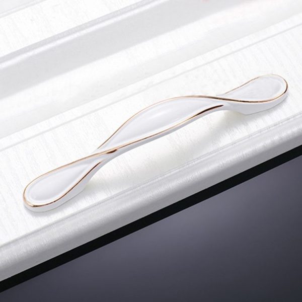 5 PCS 6582-96 Cabinet Wardrobe Drawer Zinc Alloy Handle (White) - Image 2