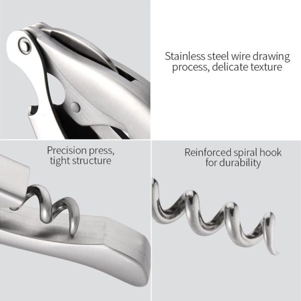 Original Xiaomi Youpin Circle Joy Stainless Steel Wine Corkscrew Bottle Opener - Image 4