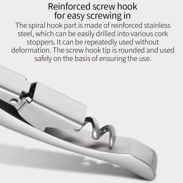 Original Xiaomi Youpin Circle Joy Stainless Steel Wine Corkscrew Bottle Opener - Image 6