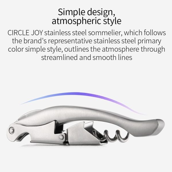 Original Xiaomi Youpin Circle Joy Stainless Steel Wine Corkscrew Bottle Opener - Image 7