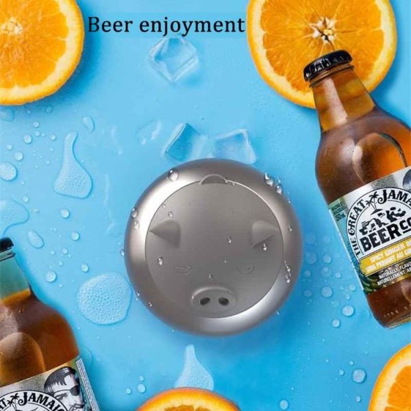Original Xiaomi Youpin Circle Joy Creative Pig Shaped Bottle Opener (Silver) - Image 14
