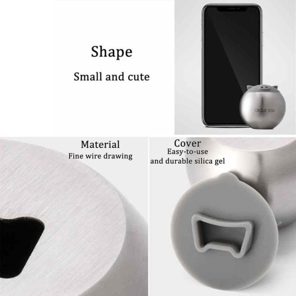 Original Xiaomi Youpin Circle Joy Creative Pig Shaped Bottle Opener (Silver) - Image 5