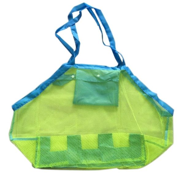 Portable Mesh Children Beach Dredging Tools Toy Quick Storage Bag Handbag - Image 3