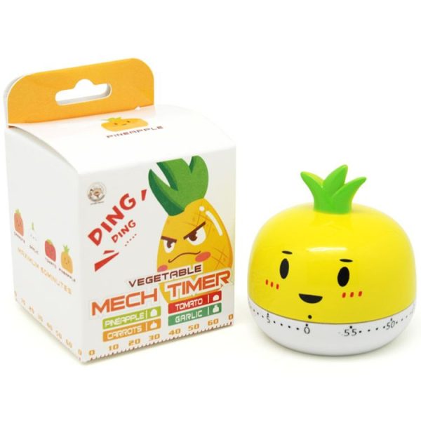 Vegetable Kitchen Timer Cooking Mechanical Timing Tool Count Down Alarm, Random Color Delivery - Image 2