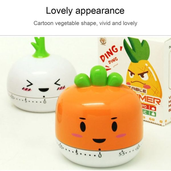 Vegetable Kitchen Timer Cooking Mechanical Timing Tool Count Down Alarm, Random Color Delivery - Image 6