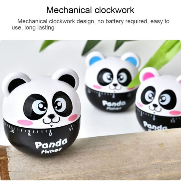 Panda 60 Minutes Mechanical Kitchen Cooking Count Down Alarm Timer Home Decorating Gadget, Random Color Delivery - Image 4