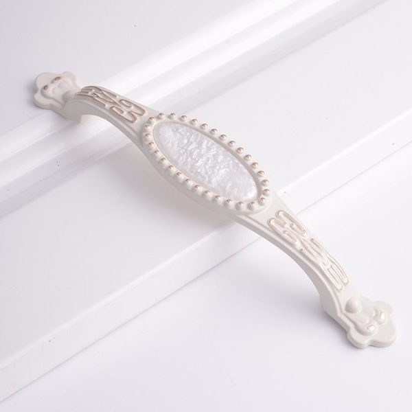 3 PCS 5009-128 Gold Silver Jade Cabinet Drawer Handle (White) - Image 2