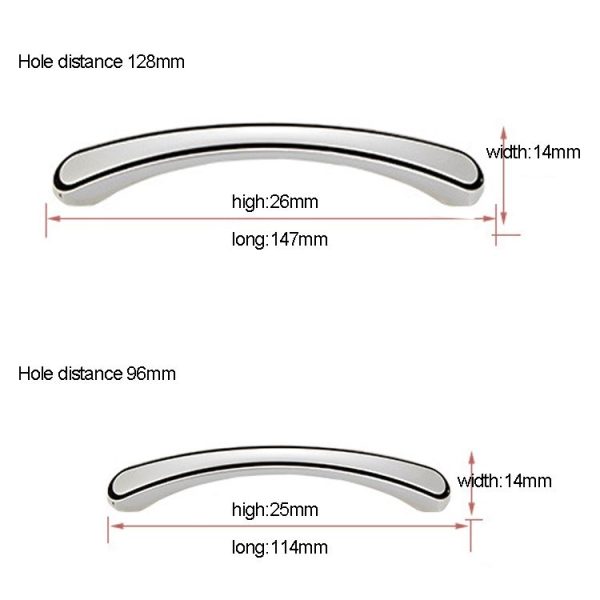 3 PCS 4093-128 Stainless Steel Cabinet Door Drawer Handle - Image 3
