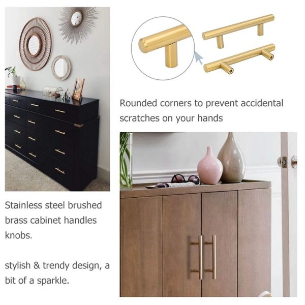 3 PCS 9001A-96 Simple Furniture Cabinet Handle Aluminum Profile Round Handle (Black) - Image 5
