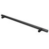 2 PCS 9001A-256 Simple Furniture Cabinet Handle Aluminum Profile Round Handle (Black) - Image 3