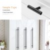 2 PCS 9001A-256 Simple Furniture Cabinet Handle Aluminum Profile Round Handle (Black) - Image 4