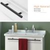 2 PCS 9001A-256 Simple Furniture Cabinet Handle Aluminum Profile Round Handle (Black) - Image 7