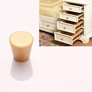 9001 Simple Furniture Cabinet Handle Aluminum Profile Round Handle (Gold)