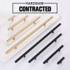 10 PCS 9001A Simple Furniture Cabinet Handle Aluminum Profile Round Handle (Black) - Image 7