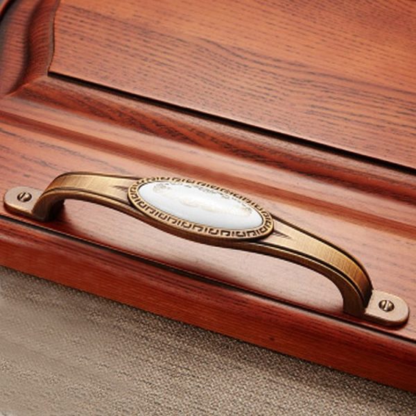 3 PCS 5008-128 Cabinet Zinc Alloy Retro Handle Coffee Cat Eye Handle (Coffee Classical Gold) - Image 2