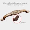 5 PCS 5008 Cabinet Zinc Alloy Retro Handle Coffee Cat Eye Handle (Coffee Ancient Silver) - Image 4