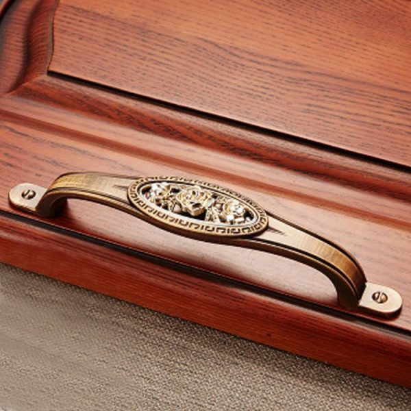 3 PCS 5008-128 Cabinet Zinc Alloy Retro Handle Coffee Cat Eye Handle (Coffee Ancient Silver) - Image 2