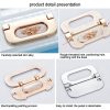 1052-32 Simple European Furniture Drawer Hidden Buckle Handle (Brushed) - Image 4