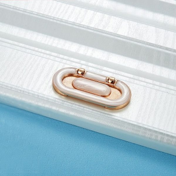 5 PCS 6531-64 Simple European Furniture Drawer Hidden Buckle Handle (White Amber) - Image 2