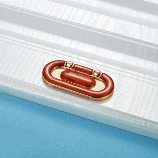 5 PCS 6531-64 Simple European Furniture Drawer Hidden Buckle Handle (Red Amber) - Image 2